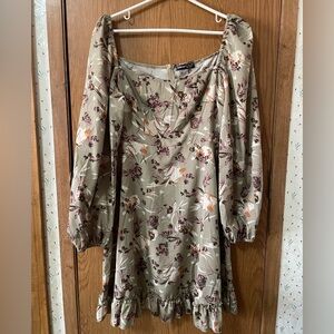 SHEIN Floral Off-Shoulder Dress